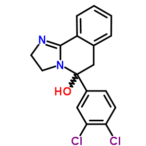 5-(3,4-Dichlorophenyl)-2,3,5,6-tetrahydroimidazo[2,1-a]isoquinolin-5-ol Structure,56882-49-6Structure
