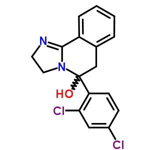 5-(2,4-Dichlorophenyl)-2,3,5,6-tetrahydroimidazo[2,1-a]isoquinolin-5-ol Structure,56882-51-0Structure