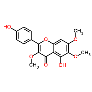 5,3-二羟基-6,7,4-三甲氧基黄酮结构式_569-80-2结构式