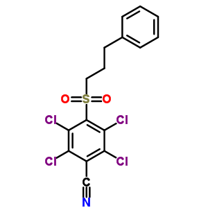 4-(3-Phenylpropylsulfonyl)-2,3,5,6-tetrachlorobenzonitrile Structure,56916-63-3Structure