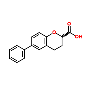 6-苯基苯并二氢吡喃-2-羧酸结构式_56926-39-7结构式