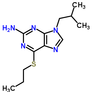 9-(2-Methylpropyl)-6-propylsulfanyl-purin-2-amine Structure,56964-85-3Structure