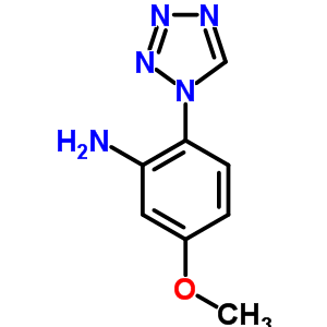 5-Methoxy-2-(1h-tetrazol-1-yl)aniline Structure,569648-15-3Structure