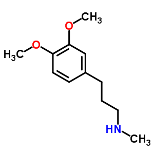 N-[3-(3,4-dimethoxyphenyl)propyl ]-n-methylamine Structure,57010-78-3Structure