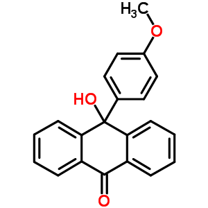 10-Hydroxy-10-(4-methoxyphenyl)anthracen-9-one Structure,57028-32-7Structure