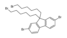 2,7-Dibromo-9,9-bis(6-bromohexyl)fluorene Structure,570414-33-4Structure