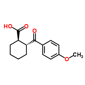 Trans-2-(4-methoxybenzoyl)cyclohexane-1-carboxylic acid Structure,57078-12-3Structure
