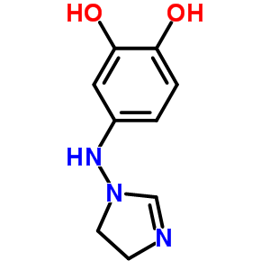 (3,4-Dihydroxyphenylamino)-2-imidazoline Structure,57101-49-2Structure
