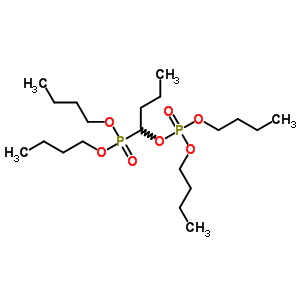 [1-(Dibutoxyphosphinooxy)butyl ]phosphonic acid dibutyl ester Structure,57105-66-5Structure