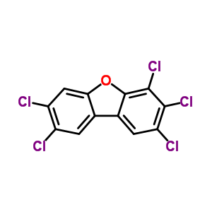 2,3,4,7,8-五氯二苯并呋喃结构式_57117-31-4结构式