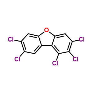 1,2,3,7,8-五氯二苯并呋喃结构式_57117-41-6结构式