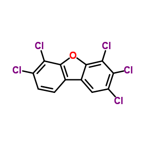 1,2,3,7,8-五氯-二苯并呋喃结构式_57117-42-7结构式