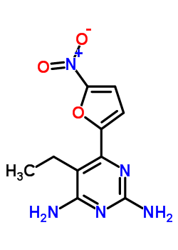 2,4-Diamino-6-(5-nitrofuryl-2)-5-ethylpyrimidine Structure,57119-09-2Structure