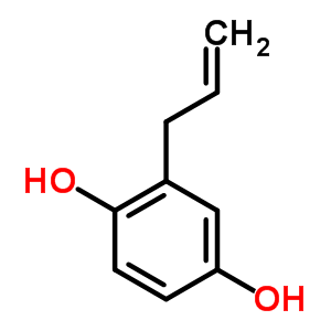 2-烯丙基苯-1,4-二醇结构式_5721-21-1结构式