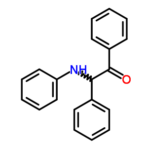 2-苯胺-1,2-二苯基-乙酮结构式_5722-91-8结构式