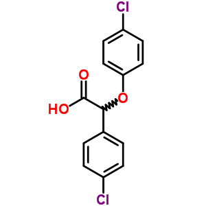 2-(4-Chlorophenoxy)-2-(4-chlorophenyl)acetic acid Structure,57226-04-7Structure