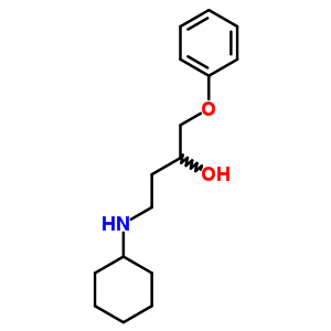 1-苯氧基-4-(环己基氨基)-2-丁醇结构式_57281-41-1结构式