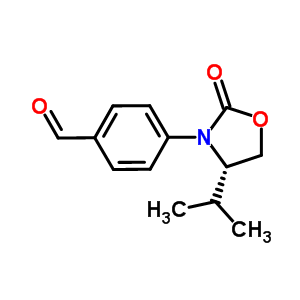 (S)-4-(4-isopropyl-2-oxooxazolidin-3-yl)benzaldehyde Structure,572923-00-3Structure
