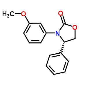 (S)-3-(3-methoxyphenyl)-4-phenyloxazolidin-2-one Structure,572923-03-6Structure