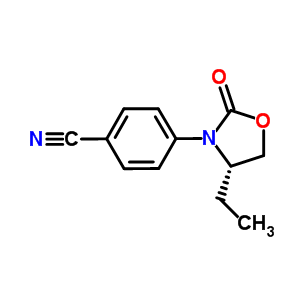 (S)-4-(4-ethyl-2-oxooxazolidin-3-yl)benzonitrile Structure,572923-10-5Structure