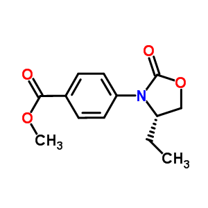 (S)-4-(4-ethyl-2-oxooxazolidin-3-yl)benzoic acid methyl ester Structure,572923-13-8Structure
