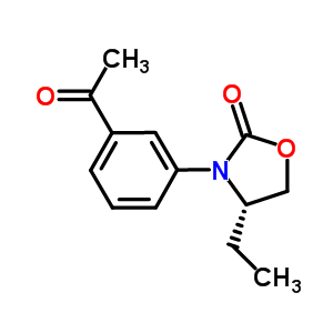 (S)-3-(3-acetylphenyl)-4-ethyloxazolidin-2-one Structure,572923-14-9Structure