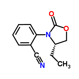 (S)-2-(4-ethyl-2-oxooxazolidin-3-yl)benzonitrile Structure,572923-15-0Structure
