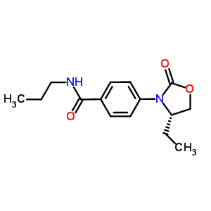 (S)-4-(4-ethyl-2-oxooxazolidin-3-yl)-n-propylbenzamide Structure,572923-16-1Structure