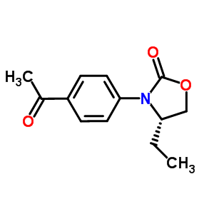 (S)-3-(4-acetylphenyl)-4-ethyloxazolidin-2-one Structure,572923-18-3Structure