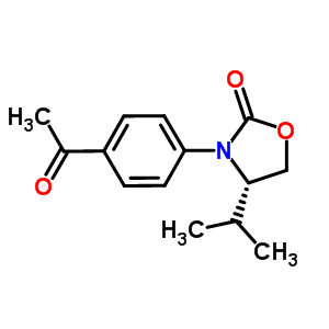 (S)-3-(4-acetylphenyl)-4-isopropyloxazolidin-2-one Structure,572923-19-4Structure