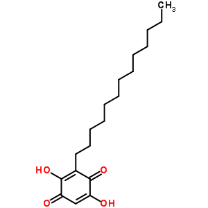 2,5-Dihydroxy-3-tridecyl-[1,4]benzoquinone Structure,573-40-0Structure
