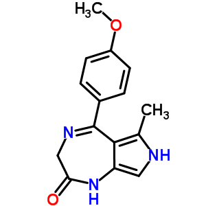 3,7-Dihydro-5-(4-methoxyphenyl)-6-methylpyrrolo[3,4-e]-1,4-diazepin-2(1h)-one Structure,57435-91-3Structure