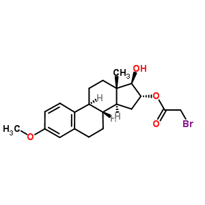 16alpha-溴乙酰氧基雌二醇-3-甲基醚结构式_57456-71-0结构式