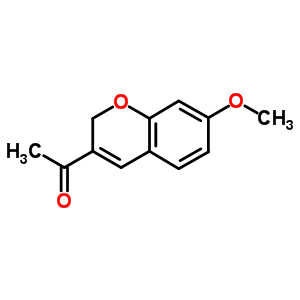 3-乙酰基-7-甲氧基-2H-1-苯并吡喃结构式_57543-55-2结构式