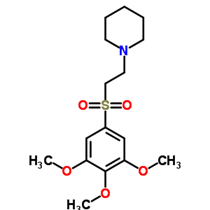 Piperidine,1-(2-(3,4,5-trimethoxyphenyl)sulfonylethyl)- Structure,57554-04-8Structure