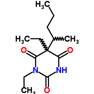 1,5-Diethyl-5-(1-methylbutyl)-2,4,6(1h,3h,5h)-pyrimidinetrione Structure,57563-02-7Structure