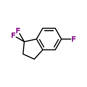 1,1,5-三氟茚烷结构式_57584-73-3结构式