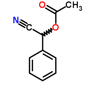 alpha-乙酰氧基苯基乙腈结构式_5762-35-6结构式