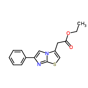 6-苯基-咪唑并[2,1-b]噻唑-3-乙酸乙酯结构式_57626-46-7结构式