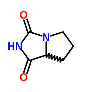 四氢-1H-吡咯并[1,2-c]咪唑-1,3(2H)-二酮结构式_5768-79-6结构式