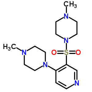 1-甲基-4-((4-(4-甲基-1-哌嗪)-3-吡啶)磺酰基)哌嗪结构式_57725-14-1结构式