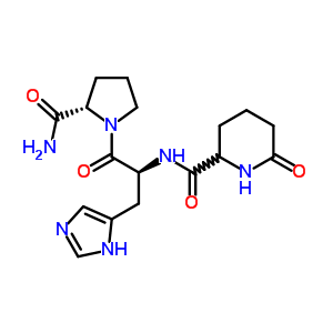 N-[(6-oxo-2-piperidinyl)carbonyl]-l-histidyl-l-prolinamide Structure,57884-93-2Structure