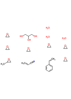 甘油聚氧丙烯聚氧乙烯醚, 苯乙烯, 丙烯腈聚合物结构式_57913-80-1结构式