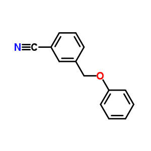 3-(苯氧基甲基)苯甲腈结构式_57928-72-0结构式