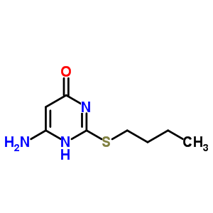 6-氨基-2-(丁基硫代)嘧啶-4-醇结构式_57939-39-6结构式