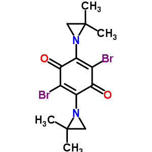2,5-Dibromo-3,6-bis(2,2-dimethylaziridin-1-yl)cyclohexa-2,5-diene-1,4-dione Structure,57998-74-0Structure