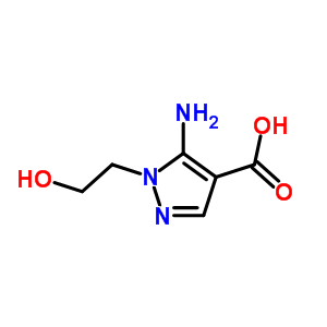 5-氨基-1-(2-羟基乙基)吡唑-4-羧酸结构式_58046-50-7结构式