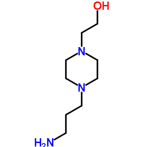 2-[4-(3-氨基-丙基)-哌嗪-1-基]-乙醇结构式_58110-73-9结构式