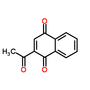2-乙酰基-1,4-萘醌结构式_5813-57-0结构式