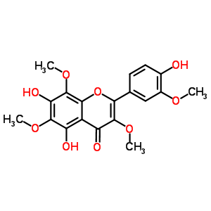 4’,5,7-Trihydroxy 3,3’,6,8-tetramethoxyflavone Structure,58130-91-9Structure